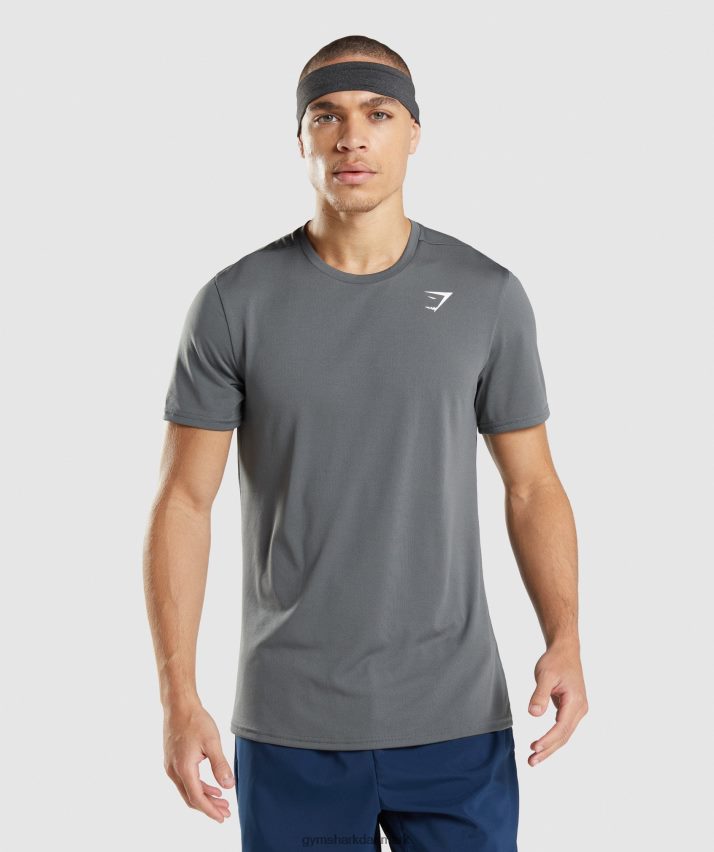 Mænd Gymshark ankomst t-shirt N4ZDDN743 trækul