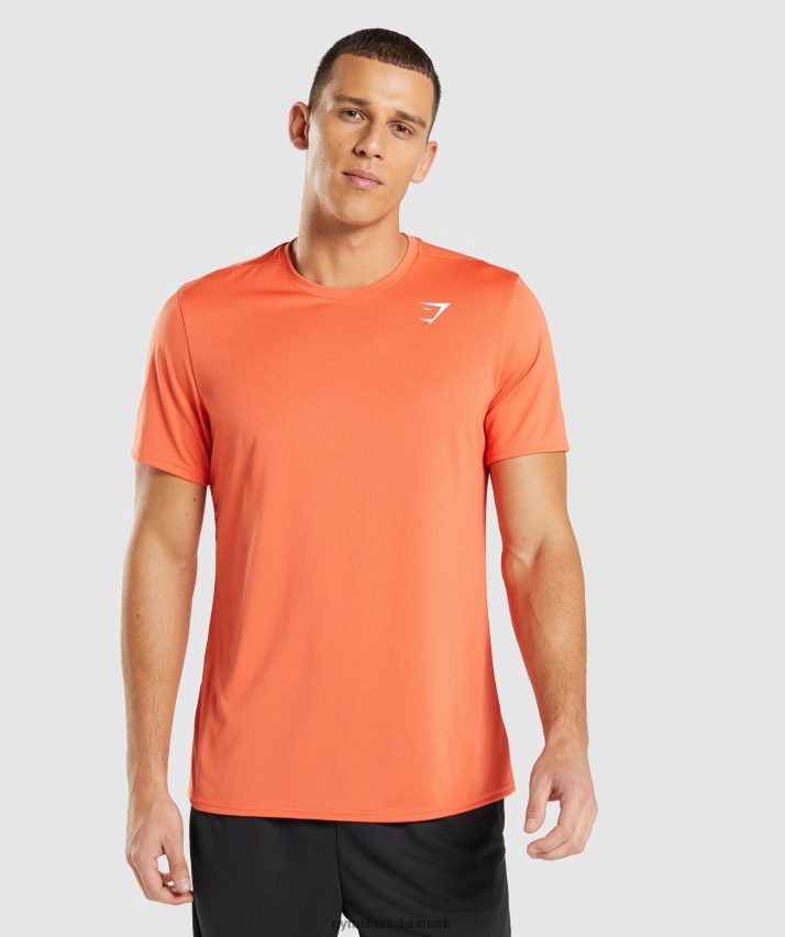 Mænd Gymshark ankomst t-shirt N4ZDDN748 papaya appelsin