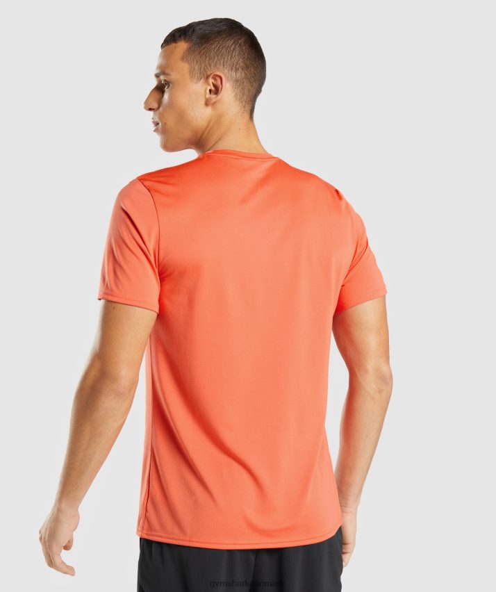 Mænd Gymshark ankomst t-shirt N4ZDDN748 papaya appelsin