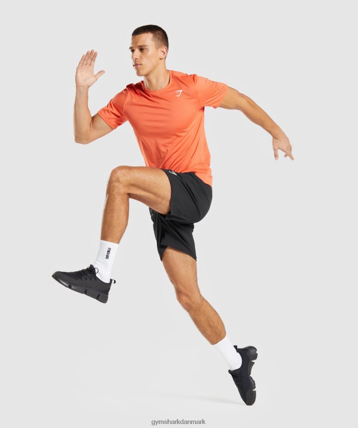 Mænd Gymshark ankomst t-shirt N4ZDDN748 papaya appelsin