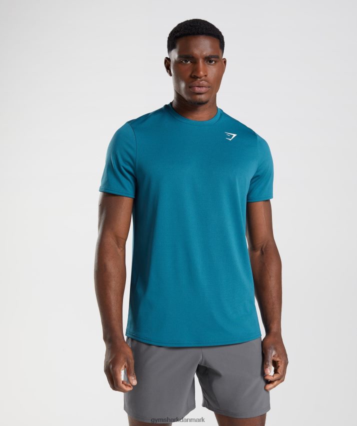 Mænd Gymshark ankomst t-shirt N4ZDDN759 atlantisk blå