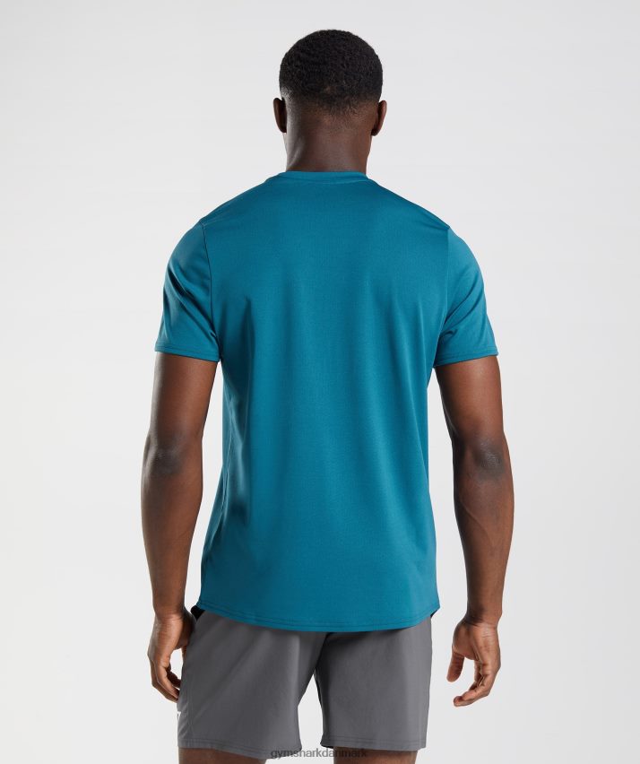 Mænd Gymshark ankomst t-shirt N4ZDDN759 atlantisk blå