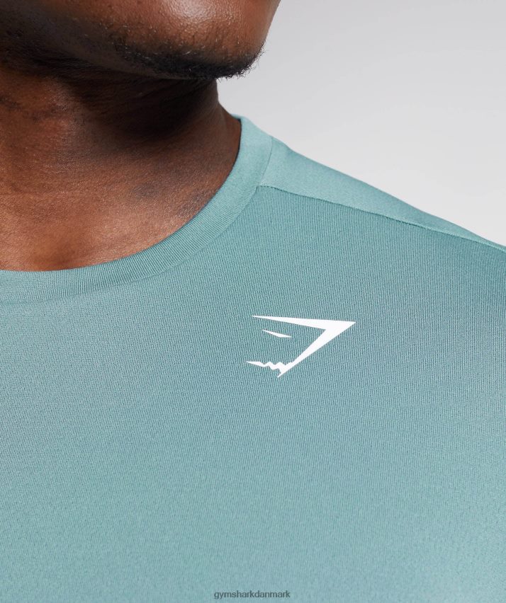 Mænd Gymshark ankomst t-shirt N4ZDDN763 torden blå