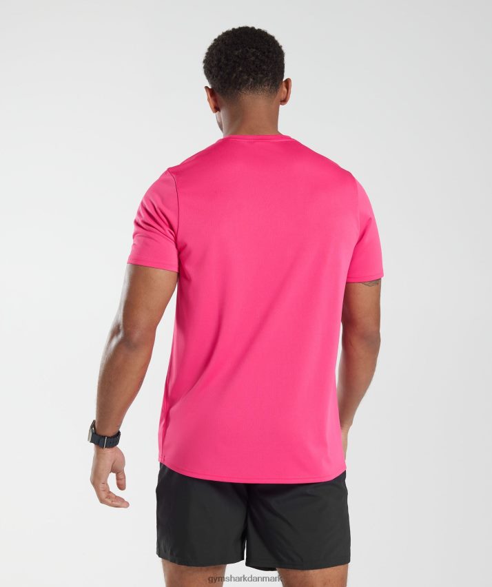 Mænd Gymshark ankomst t-shirt N4ZDDN774 lys fuchsia