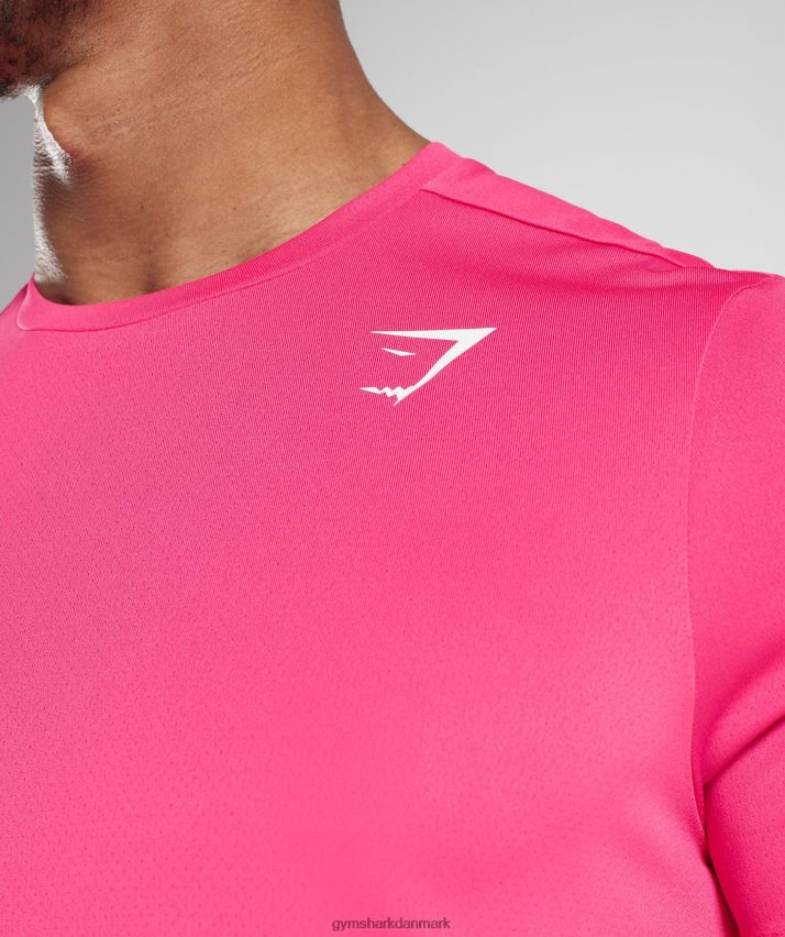 Mænd Gymshark ankomst t-shirt N4ZDDN774 lys fuchsia