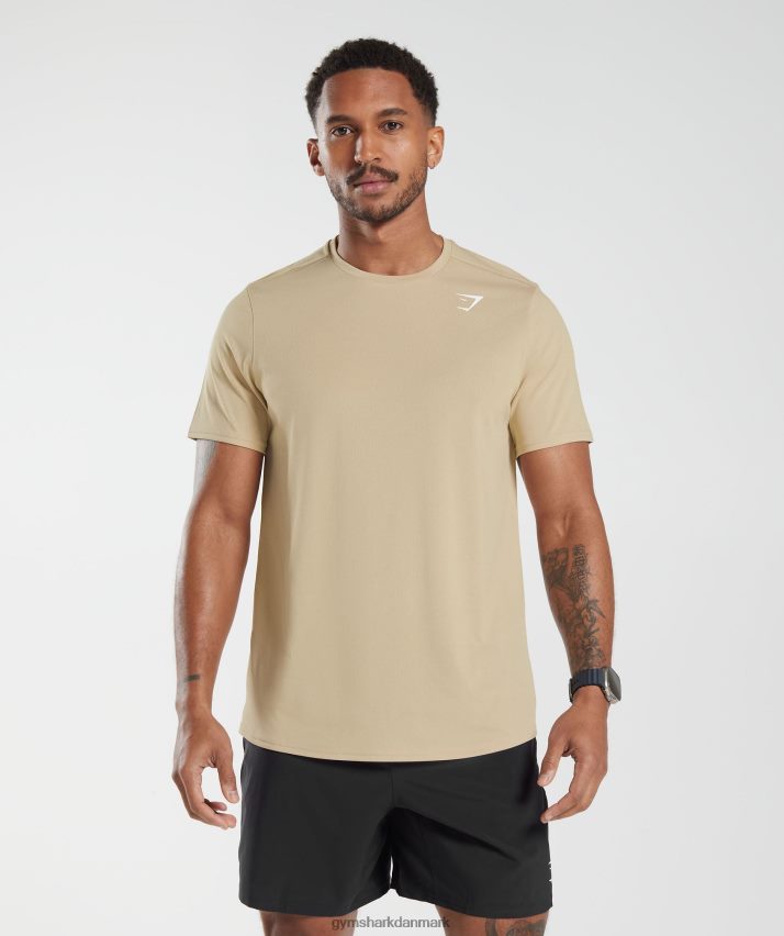 Mænd Gymshark ankomst t-shirt N4ZDDN785 ristet brun