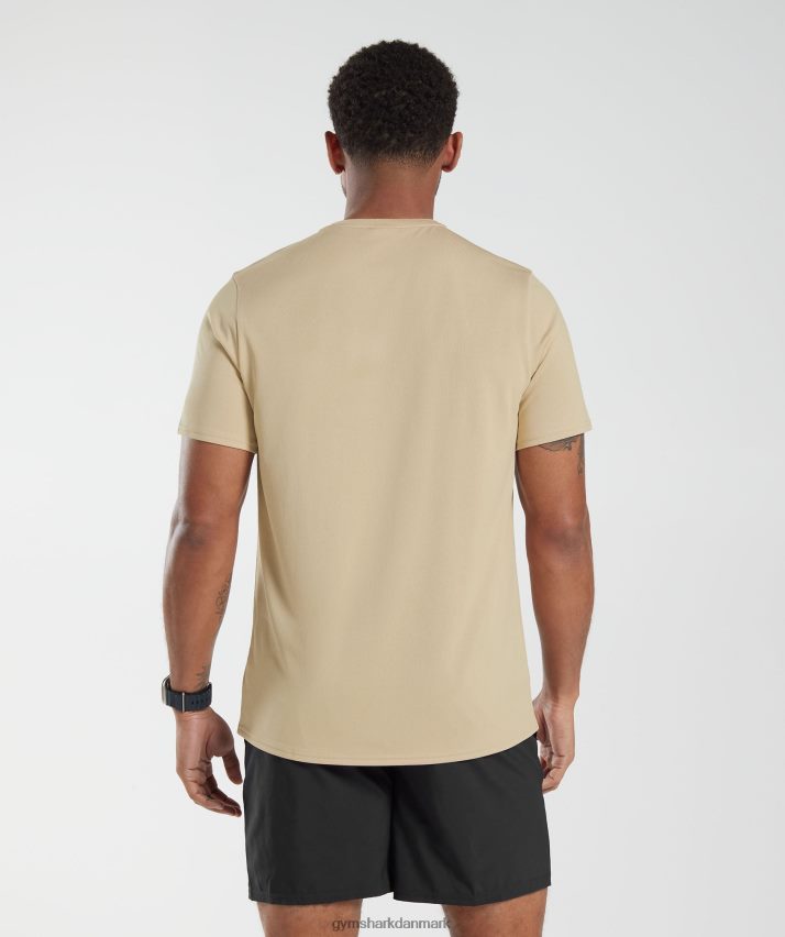 Mænd Gymshark ankomst t-shirt N4ZDDN785 ristet brun