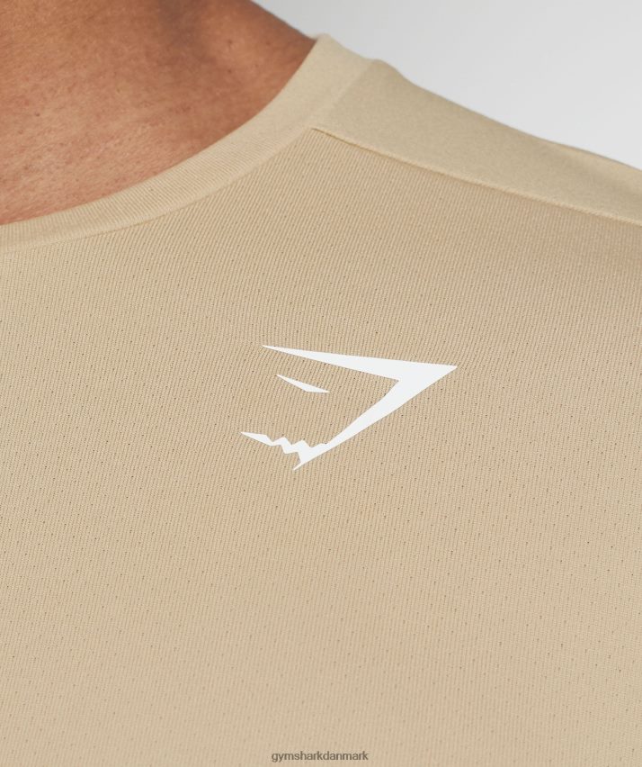 Mænd Gymshark ankomst t-shirt N4ZDDN785 ristet brun