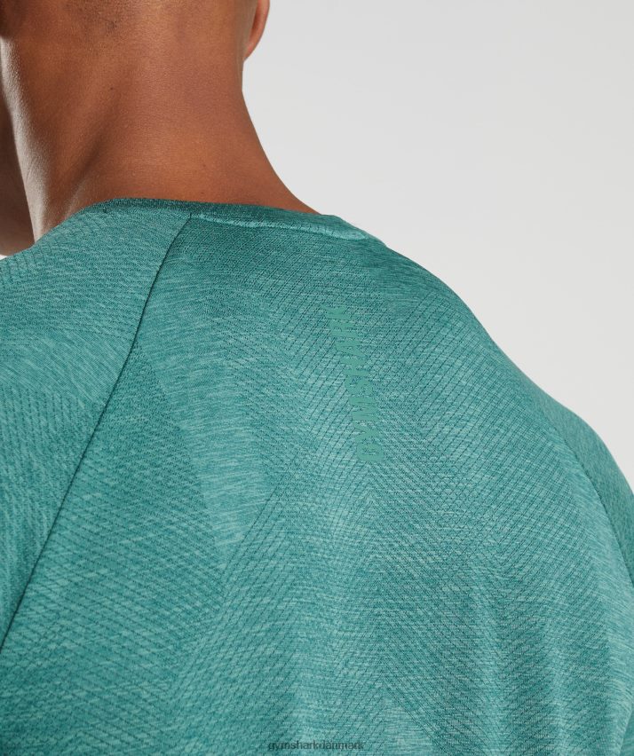 Mænd Gymshark apex langærmet t-shirt N4ZDDN608 skovgrøn/hoyagrøn