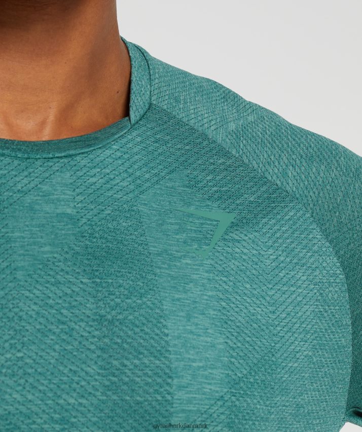 Mænd Gymshark apex langærmet t-shirt N4ZDDN608 skovgrøn/hoyagrøn