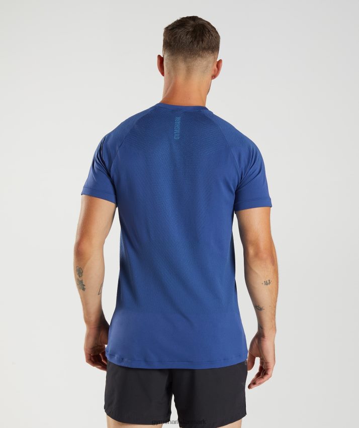Mænd Gymshark apex sømløs t-shirt N4ZDDN757 stjernernes blå/søen blå