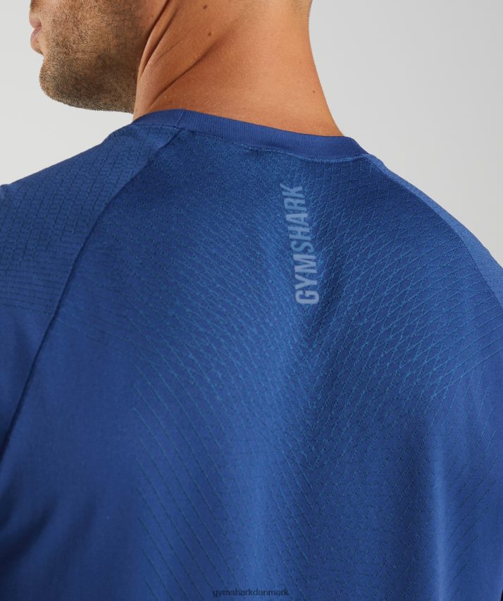 Mænd Gymshark apex sømløs t-shirt N4ZDDN757 stjernernes blå/søen blå