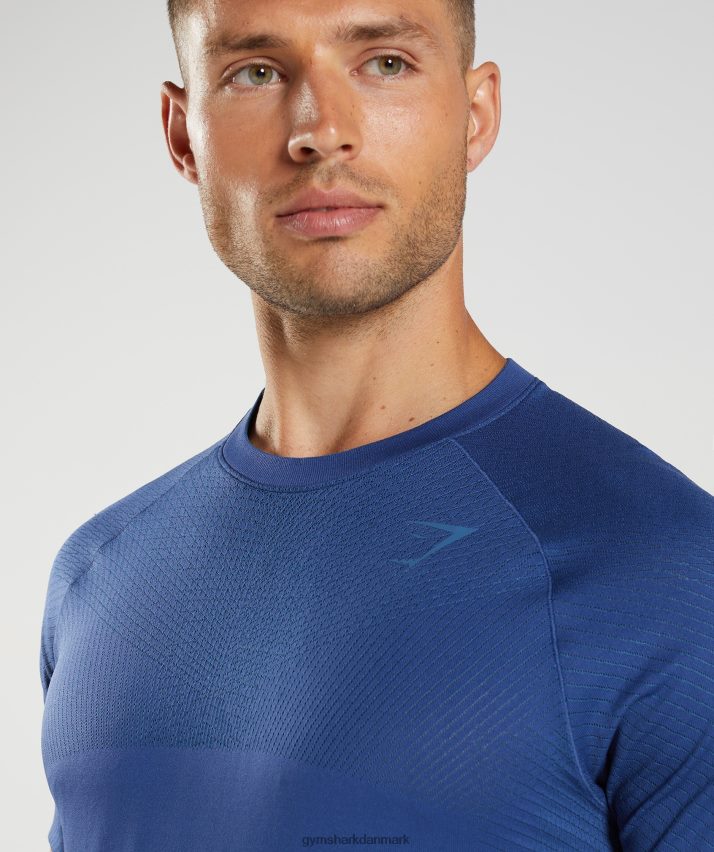 Mænd Gymshark apex sømløs t-shirt N4ZDDN757 stjernernes blå/søen blå