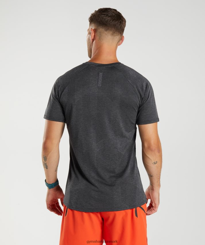 Mænd Gymshark apex t-shirt N4ZDDN646 sort/silhouette grå