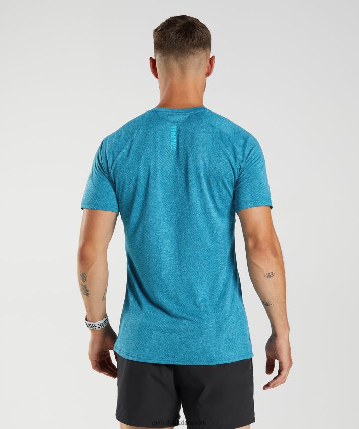 Mænd Gymshark apex t-shirt N4ZDDN682 atlantisk blå/hajblå