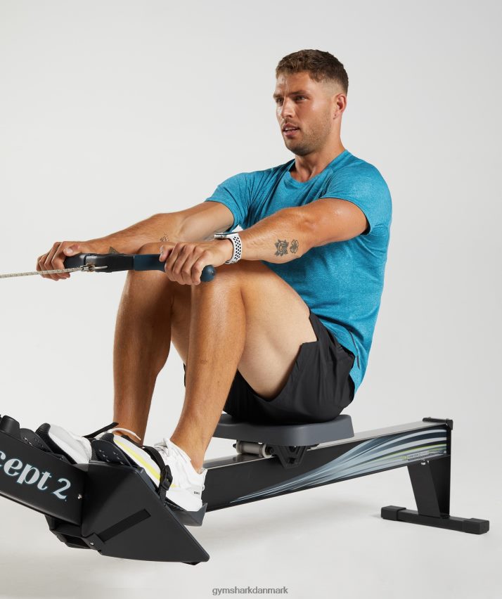 Mænd Gymshark apex t-shirt N4ZDDN682 atlantisk blå/hajblå