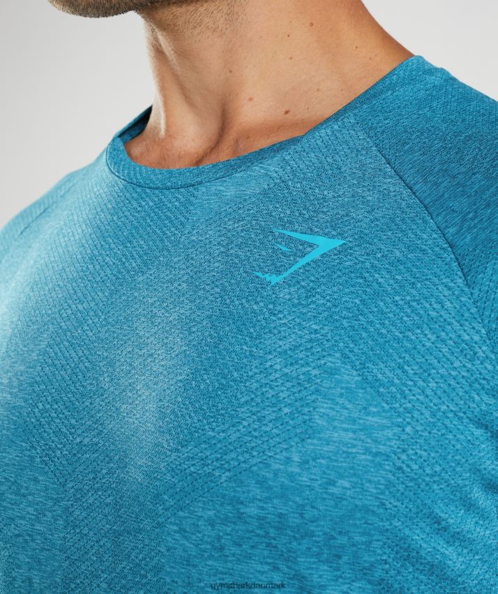 Mænd Gymshark apex t-shirt N4ZDDN682 atlantisk blå/hajblå