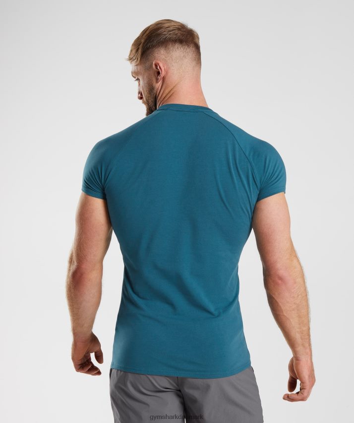 Mænd Gymshark apollo t-shirt N4ZDDN753 atlantisk blå