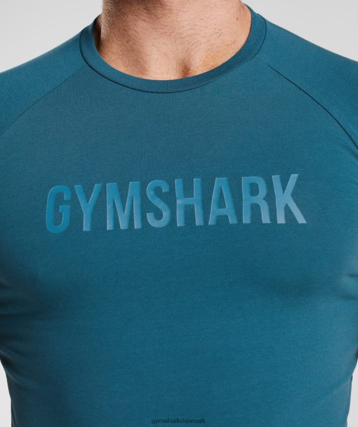 Mænd Gymshark apollo t-shirt N4ZDDN753 atlantisk blå
