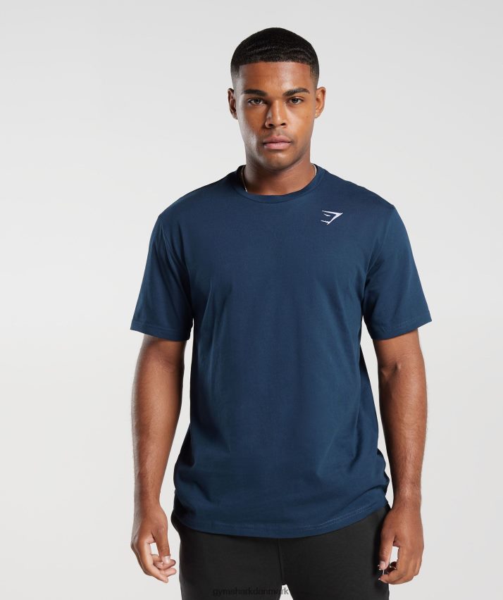 Mænd Gymshark crest t-shirt N4ZDDN586 flåde