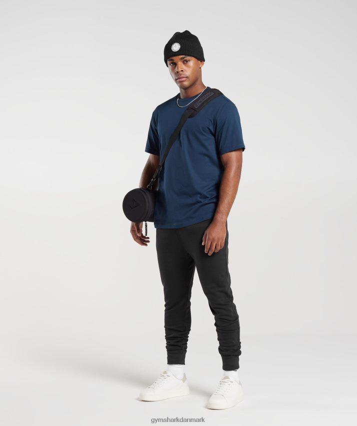 Mænd Gymshark crest t-shirt N4ZDDN586 flåde