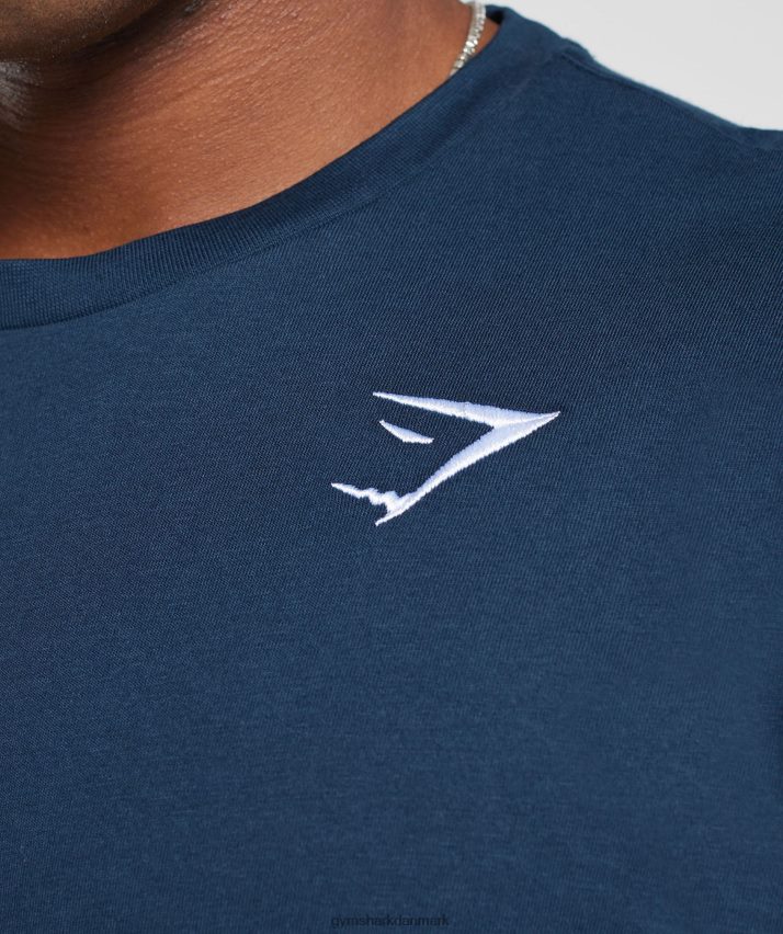 Mænd Gymshark crest t-shirt N4ZDDN586 flåde