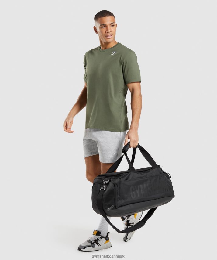 Mænd Gymshark crest t-shirt N4ZDDN625 kerne oliven