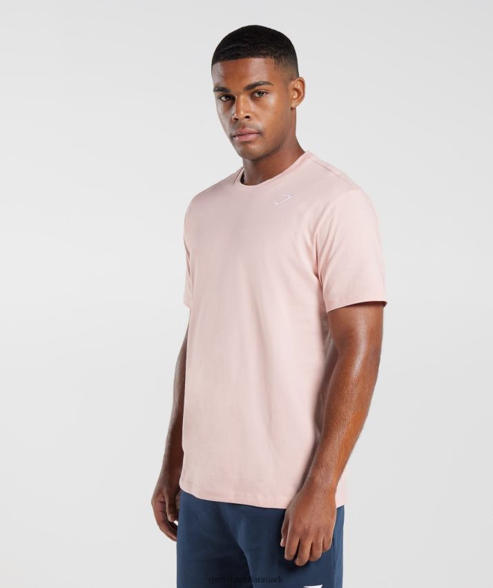 Mænd Gymshark crest t-shirt N4ZDDN680 tåget pink