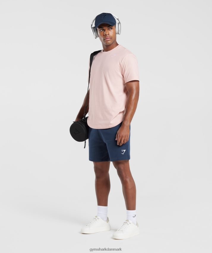 Mænd Gymshark crest t-shirt N4ZDDN680 tåget pink