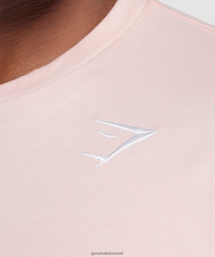 Mænd Gymshark crest t-shirt N4ZDDN680 tåget pink
