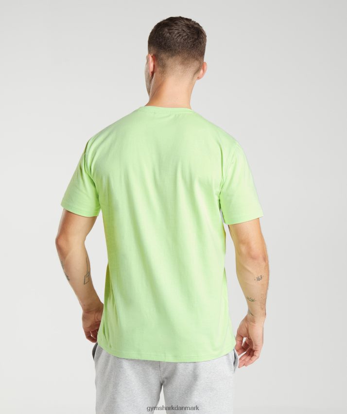Mænd Gymshark crest t-shirt N4ZDDN728 kiwi grøn