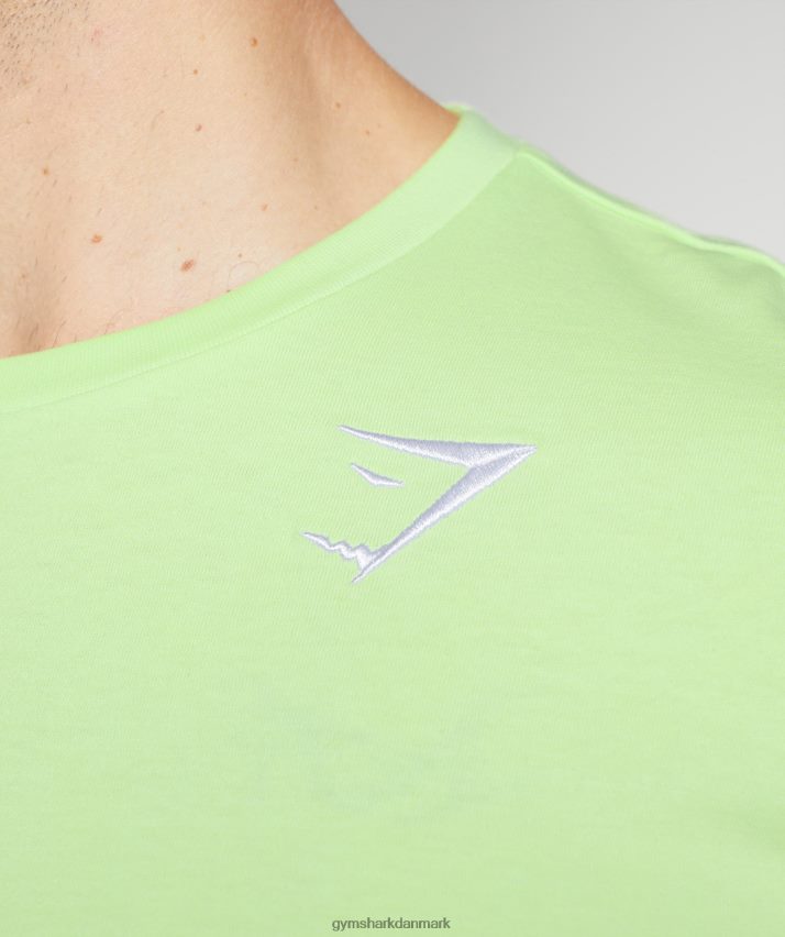 Mænd Gymshark crest t-shirt N4ZDDN728 kiwi grøn