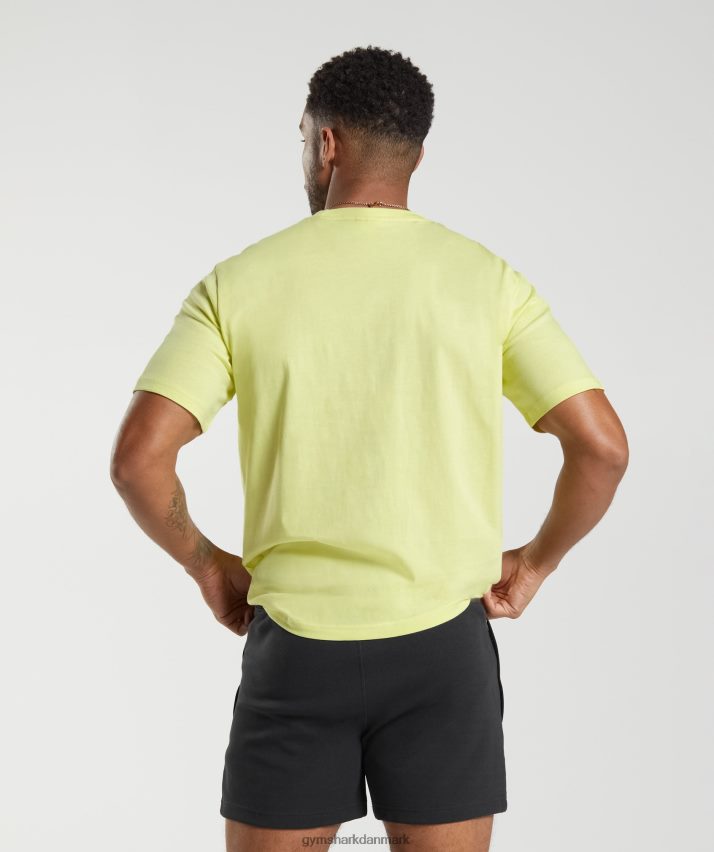 Mænd Gymshark crest t-shirt N4ZDDN769 ildflue grøn