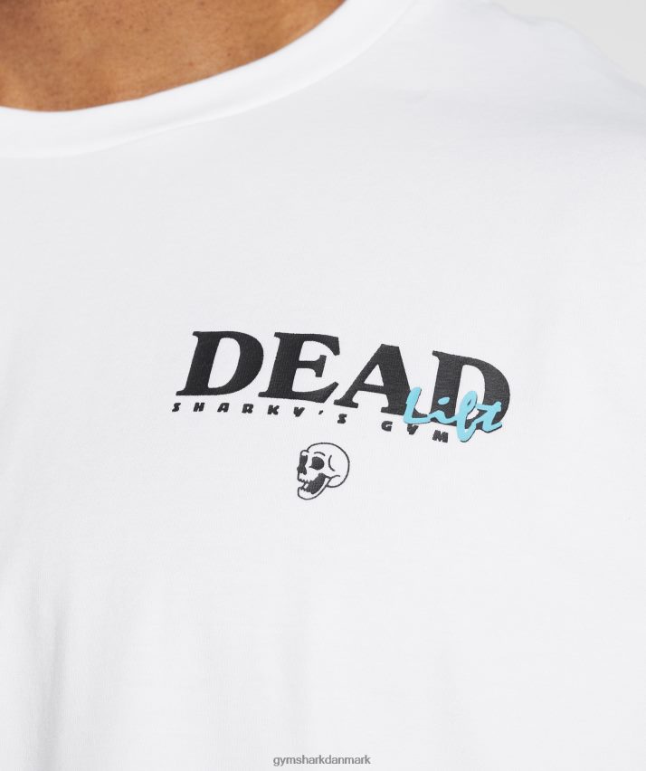 Mænd Gymshark dødløft t-shirt N4ZDDN784 hvid