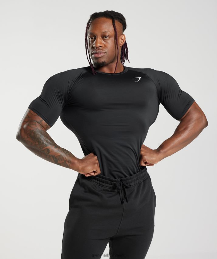 Mænd Gymshark element baselayer t-shirt N4ZDDN701 sort
