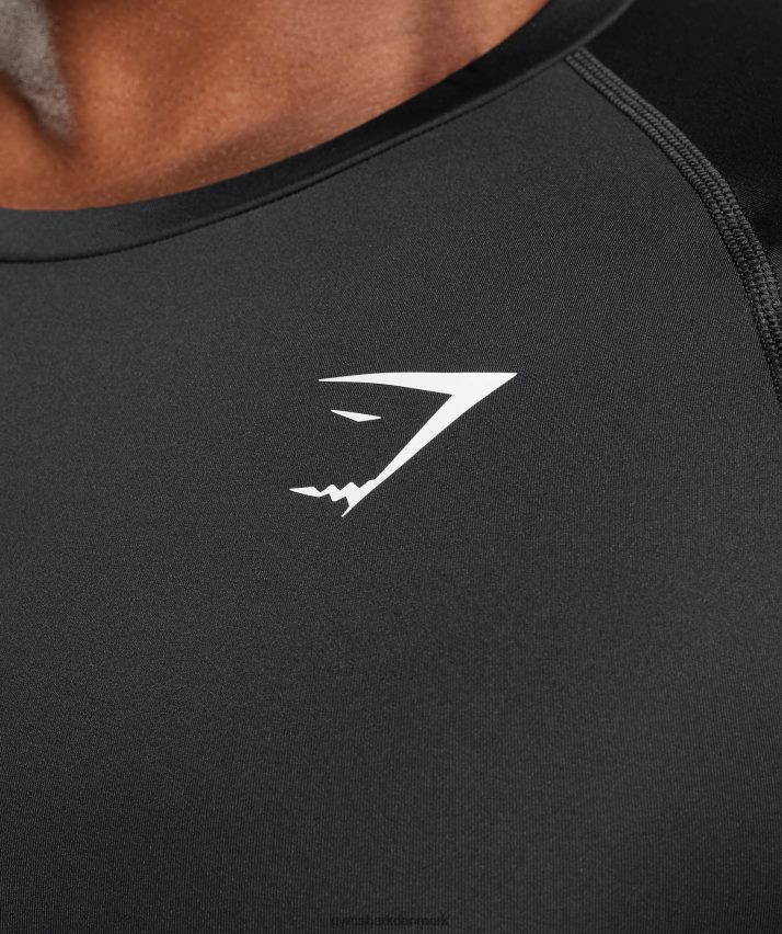 Mænd Gymshark element baselayer t-shirt N4ZDDN701 sort