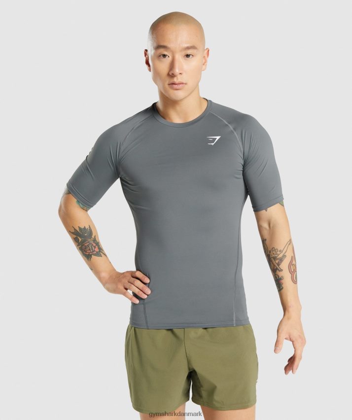 Mænd Gymshark element baselayer t-shirt N4ZDDN744 trækul