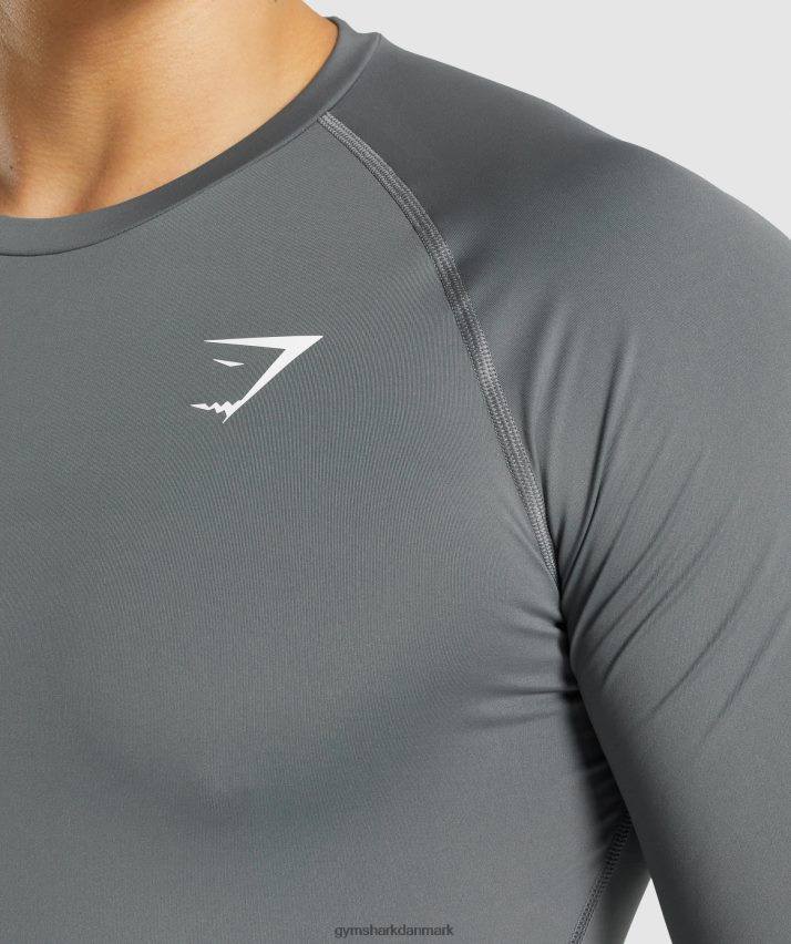 Mænd Gymshark element baselayer t-shirt N4ZDDN744 trækul