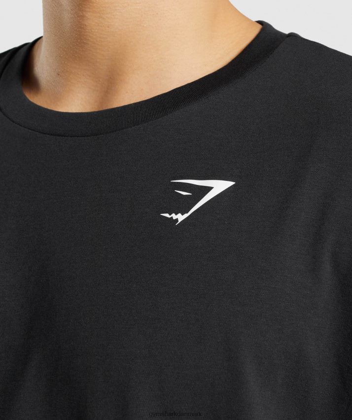 Mænd Gymshark essentiel oversize t-shirt N4ZDDN571 sort