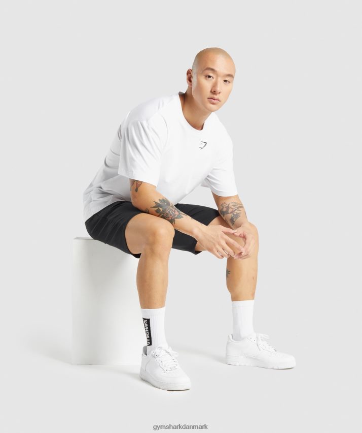 Mænd Gymshark essentiel oversize t-shirt N4ZDDN572 hvid