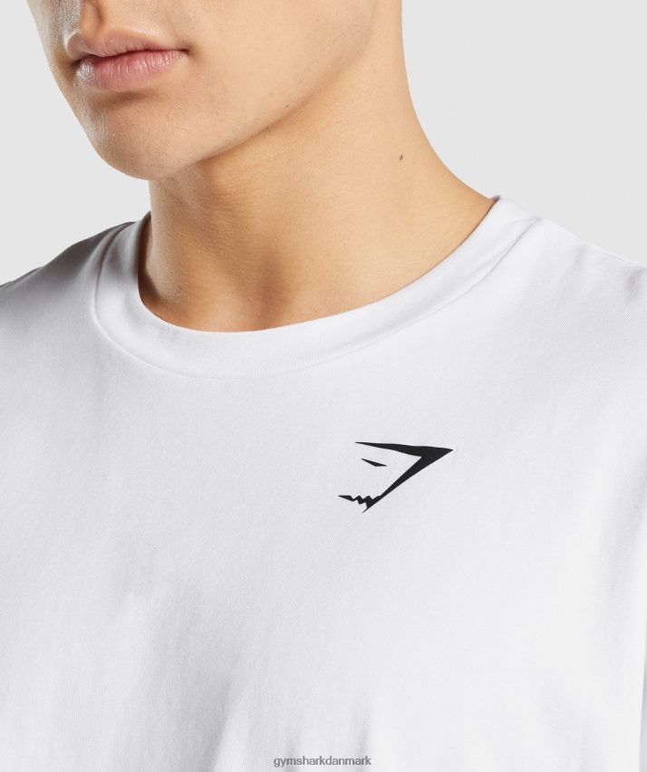 Mænd Gymshark essentiel oversize t-shirt N4ZDDN572 hvid