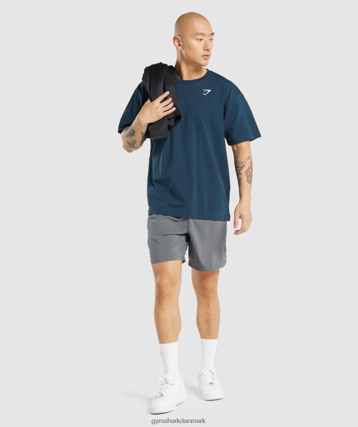 Mænd Gymshark essentiel oversize t-shirt N4ZDDN573 flåde