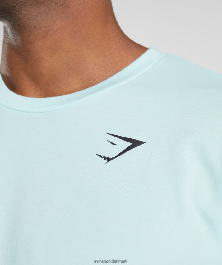 Mænd Gymshark essentiel oversize t-shirt N4ZDDN591 isnende blå