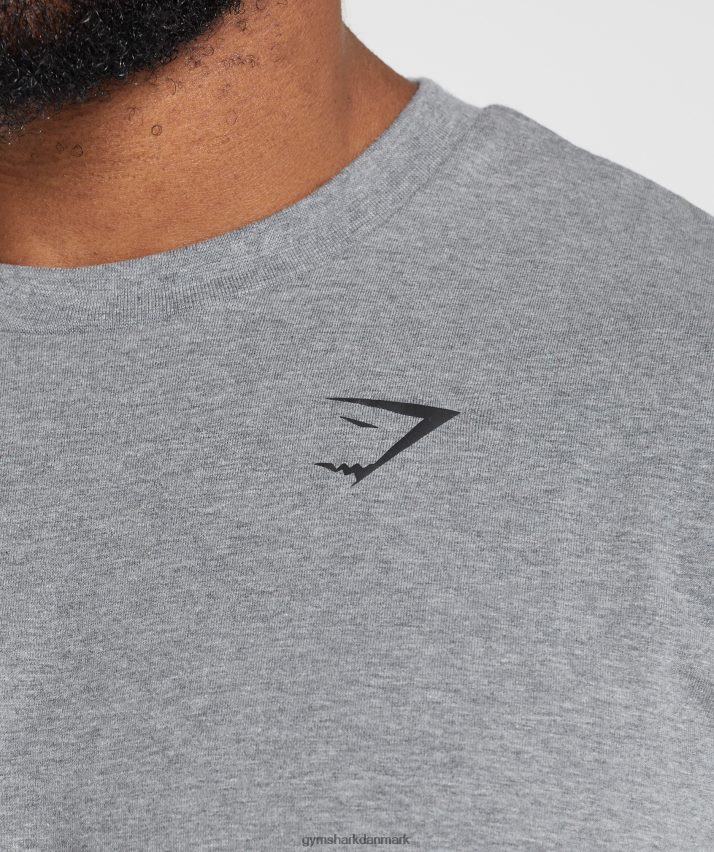 Mænd Gymshark essentiel oversize t-shirt N4ZDDN603 trækul mergel