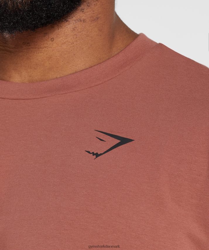 Mænd Gymshark essentiel oversize t-shirt N4ZDDN761 rosenbrun
