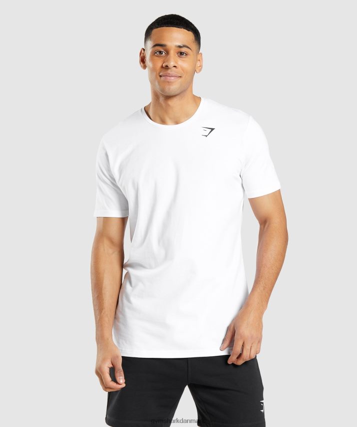 Mænd Gymshark essentiel t-shirt N4ZDDN642 hvid