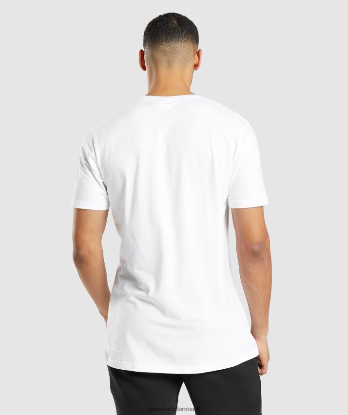 Mænd Gymshark essentiel t-shirt N4ZDDN642 hvid