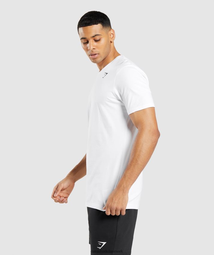 Mænd Gymshark essentiel t-shirt N4ZDDN642 hvid
