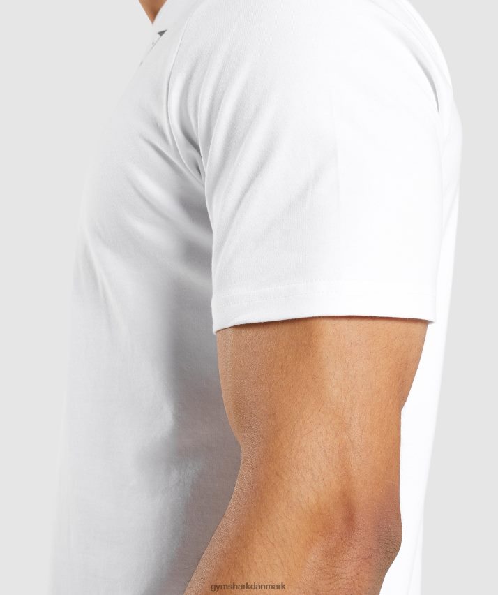 Mænd Gymshark essentiel t-shirt N4ZDDN642 hvid