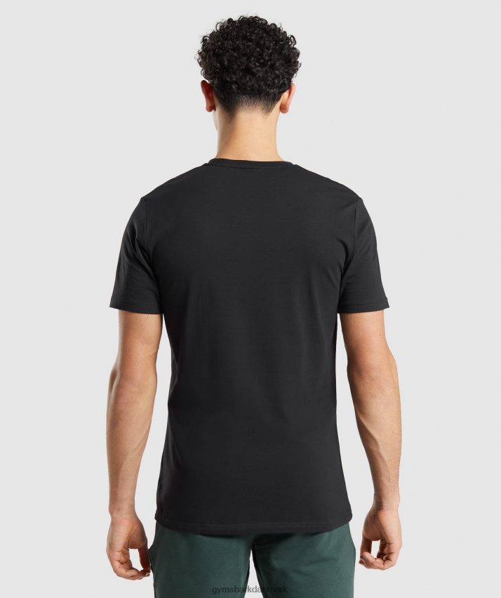 Mænd Gymshark essentiel t-shirt N4ZDDN661 sort
